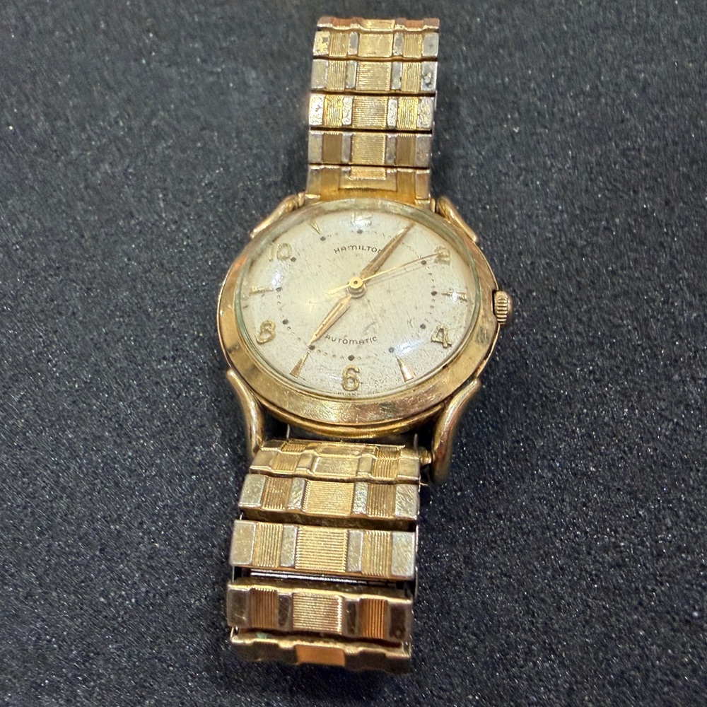 Vintage Hamilton Automatic Gold Classic Timepiece Watch